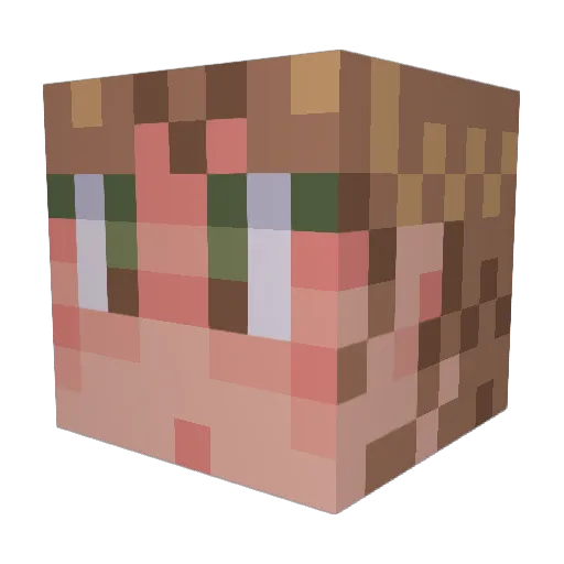 starvoiid Minecraft avatar head, 3D render