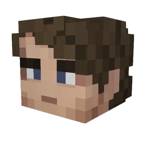 starwarsguy160 Minecraft avatar head, 3D render