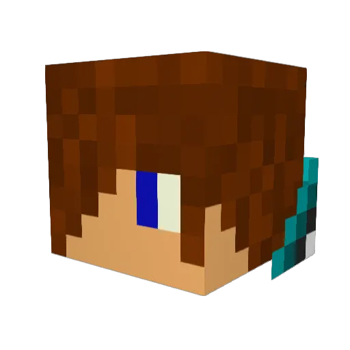 starwatch Minecraft avatar head, 3D render