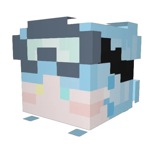 starwindow Minecraft avatar head, 3D render