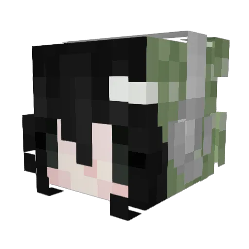 starxamelie Minecraft avatar head, 3D render