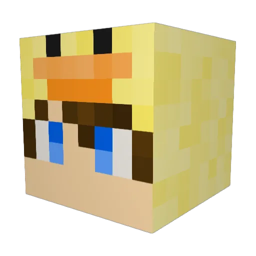starxlogan Minecraft avatar head, 3D render