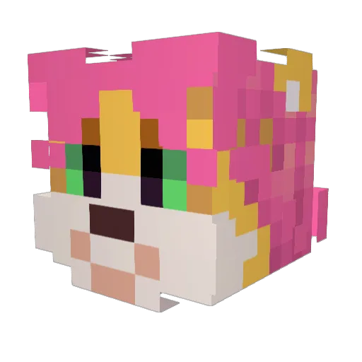 stasisity Minecraft avatar head, 3D render