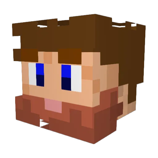 state_of_gaming Minecraft avatar head, 3D render