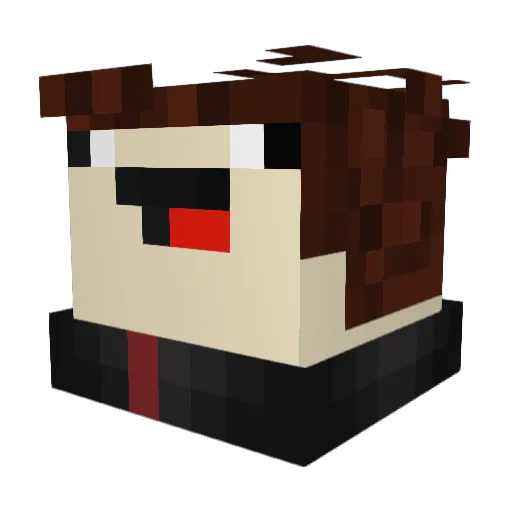 statefarm21 Minecraft avatar head, 3D render