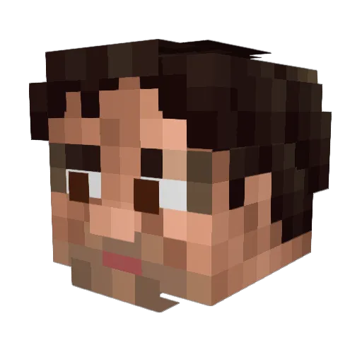 statelessdread Minecraft avatar head, 3D render