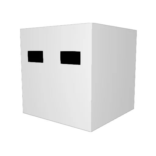 staterus Minecraft avatar head, 3D render