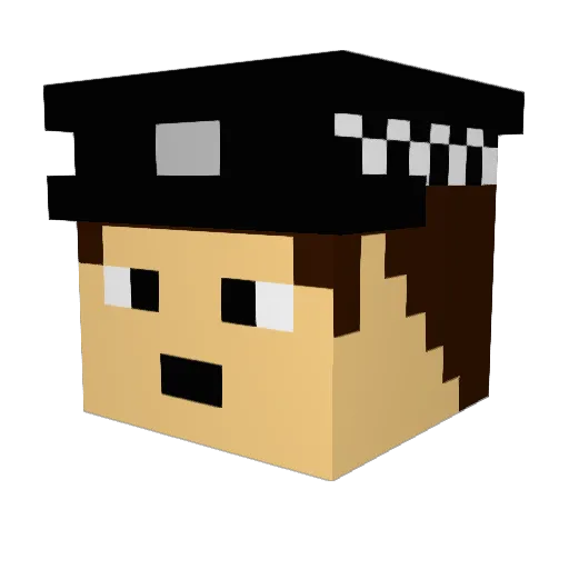 statetroopers Minecraft avatar head, 3D render