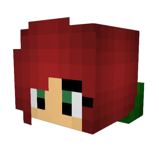staticpalms_ Minecraft avatar head, 3D render