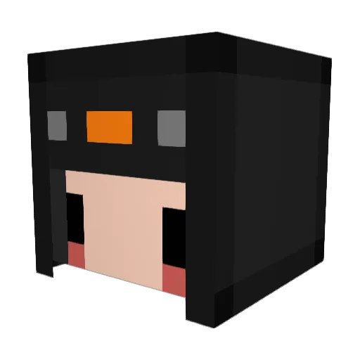 statsis Minecraft avatar head, 3D render