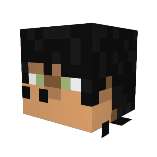 statusCraftx Minecraft avatar head, 3D render