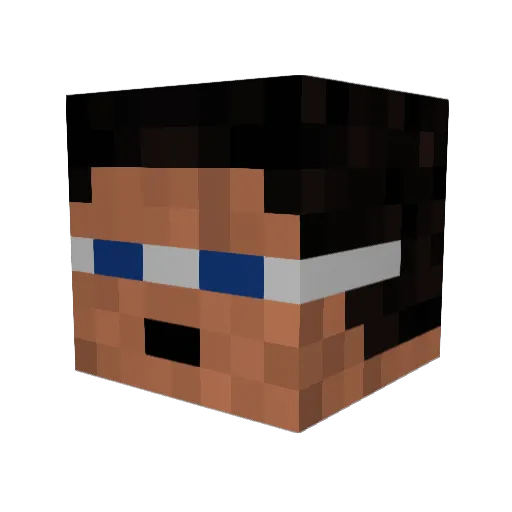 stav_gun Minecraft avatar head, 3D render