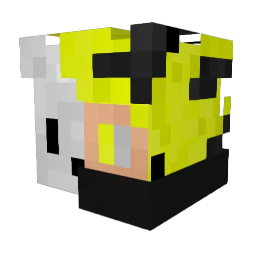 stayTM Minecraft avatar head, 3D render