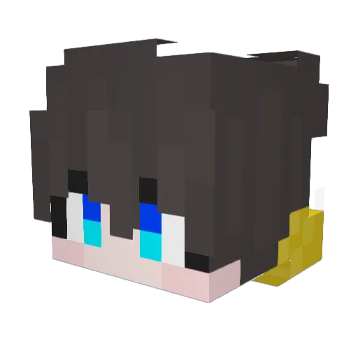 stayfeng Minecraft avatar head, 3D render