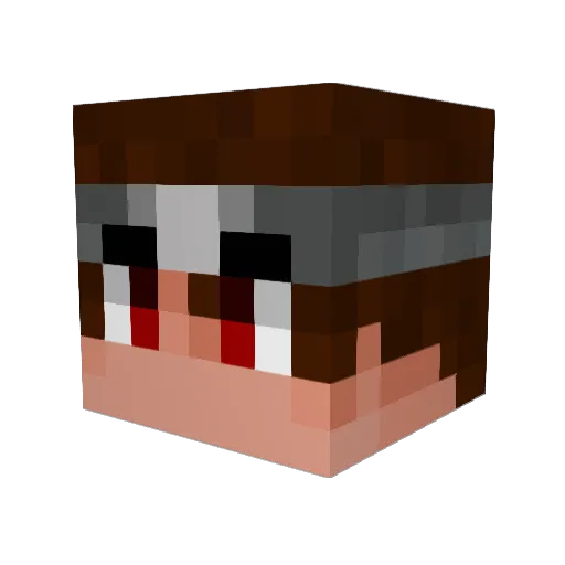 staykim Minecraft avatar head, 3D render
