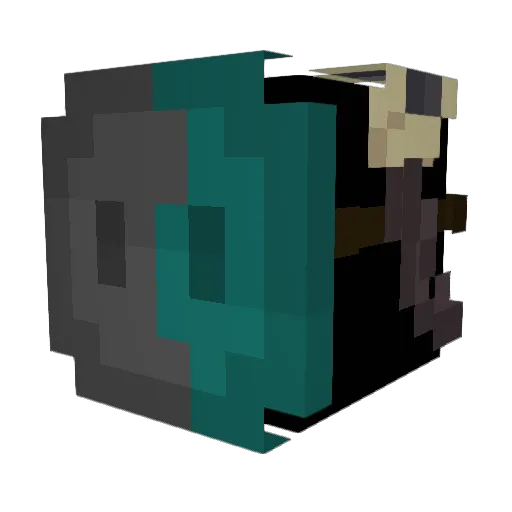staysafexx Minecraft avatar head, 3D render