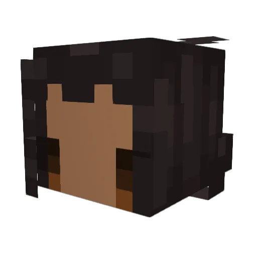 staywillow Minecraft avatar head, 3D render