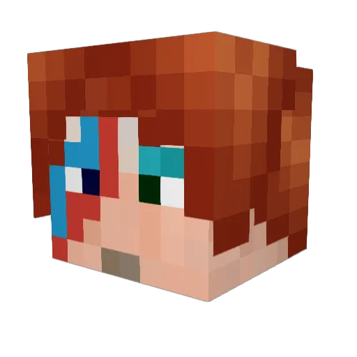 stdgamer Minecraft avatar head, 3D render
