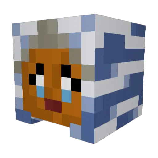 stdrezery Minecraft avatar head, 3D render