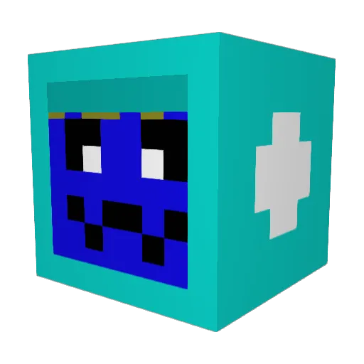 steagga Minecraft avatar head, 3D render