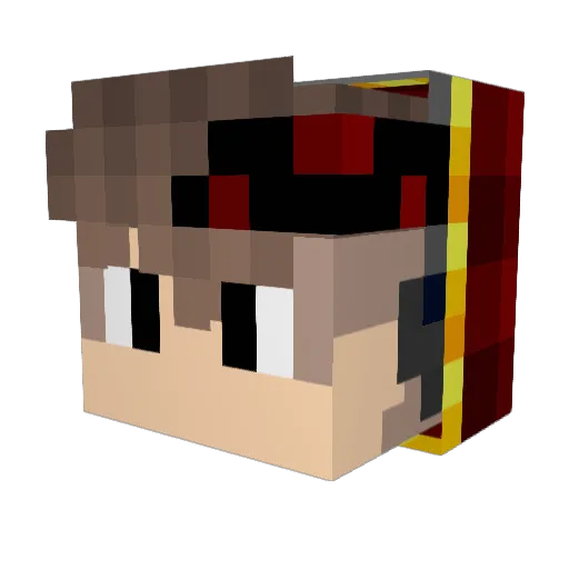 steakespide Minecraft avatar head, 3D render