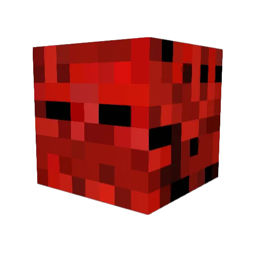 steakmen Minecraft avatar head, 3D render