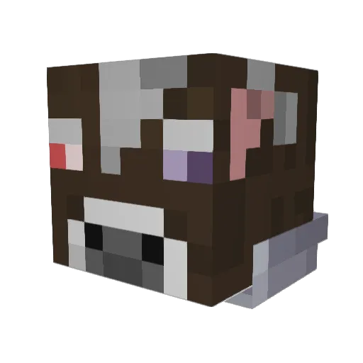 steakpapi Minecraft avatar head, 3D render