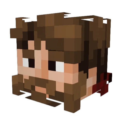 steakplayz8278 Minecraft avatar head, 3D render