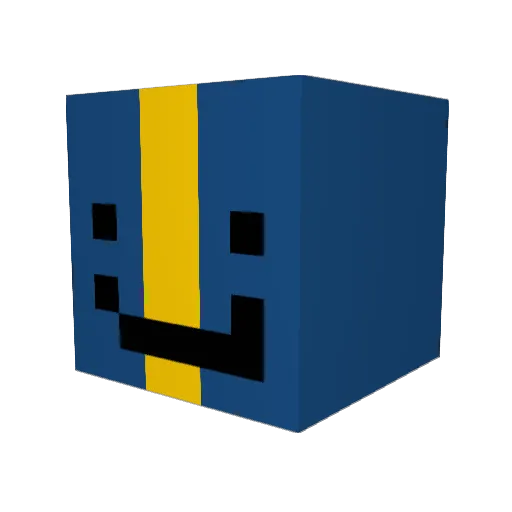 steakwouter Minecraft avatar head, 3D render