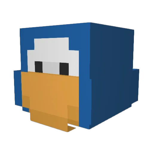 stealco Minecraft avatar head, 3D render