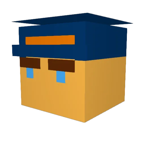 stealth9729 Minecraft avatar head, 3D render