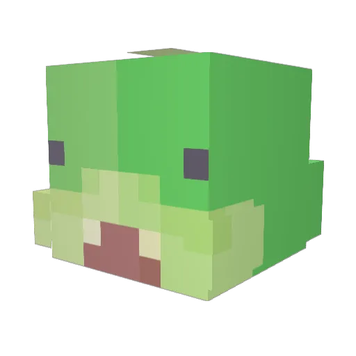 stealth_26 Minecraft avatar head, 3D render