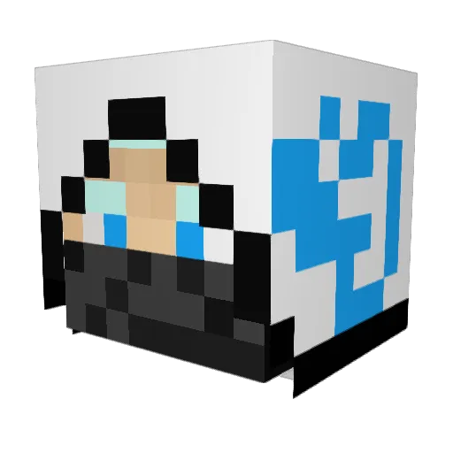 stealthninja686 Minecraft avatar head, 3D render