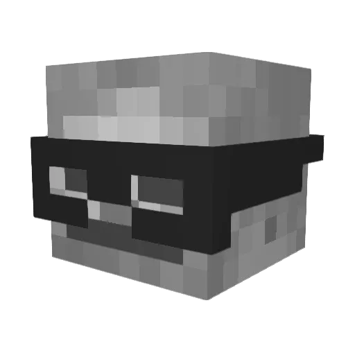 stealthycoke Minecraft avatar head, 3D render