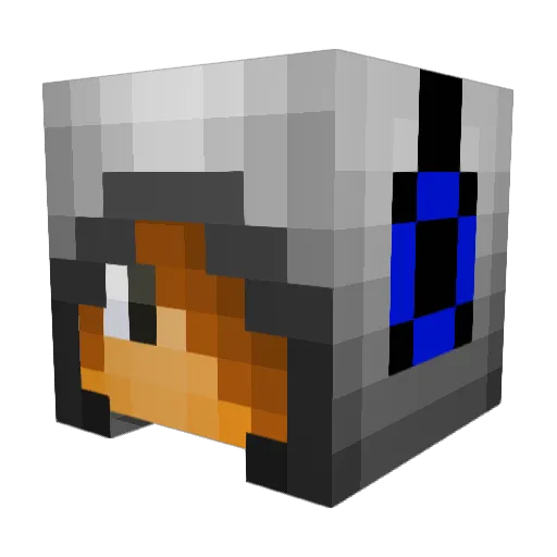 stealthysam Minecraft avatar head, 3D render