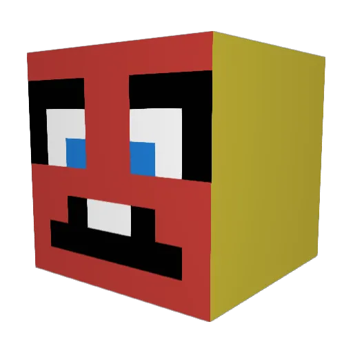 stealthysss Minecraft avatar head, 3D render
