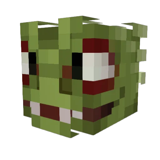 steam7777 Minecraft avatar head, 3D render