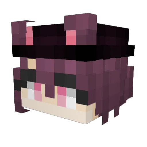 steam_li Minecraft avatar head, 3D render