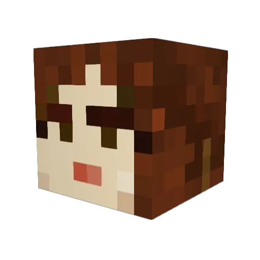 steamingleo Minecraft avatar head, 3D render