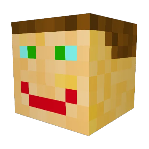 steav991 Minecraft avatar head, 3D render