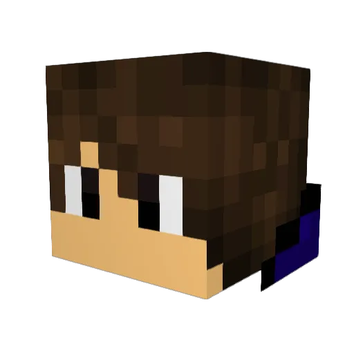 steave1_a Minecraft avatar head, 3D render