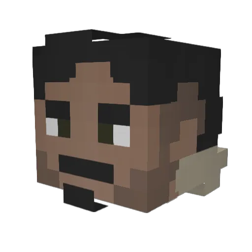 steban22 Minecraft avatar head, 3D render