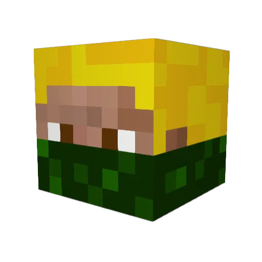 stebar11 Minecraft avatar head, 3D render