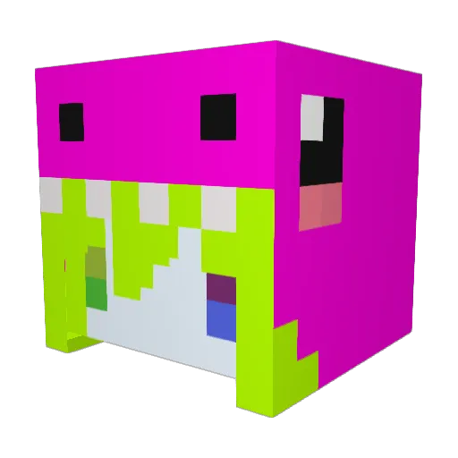 steel_balls3 Minecraft avatar head, 3D render