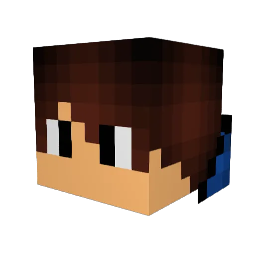 steelbeetz Minecraft avatar head, 3D render