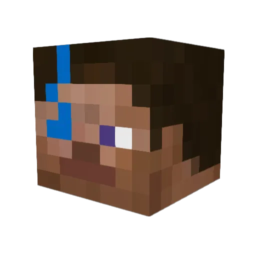 steelsaw9 Minecraft avatar head, 3D render