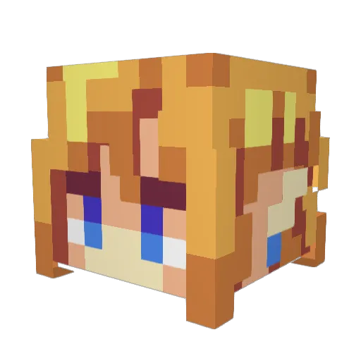steeve83100 Minecraft avatar head, 3D render