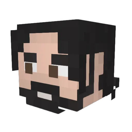 steezily Minecraft avatar head, 3D render