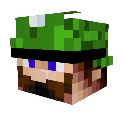 stef300 Minecraft avatar head, 3D render