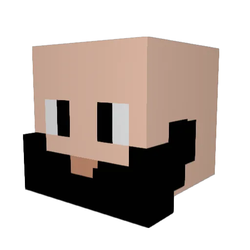 stef6901 Minecraft avatar head, 3D render